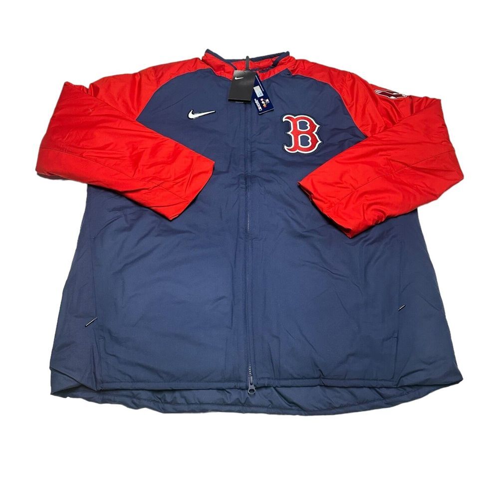 Nike Boston Red Sox Dugout Jacket Full-Zip Blue MLB Baseball NWT‎ Men's Size L